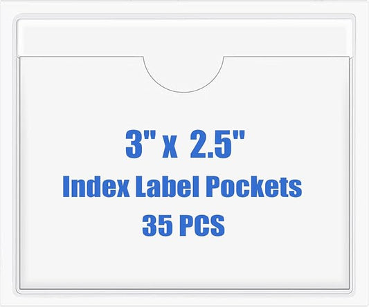 Origin-Joy 35 PCS Self Adhesive Index Card Pockets by Origin-Joy