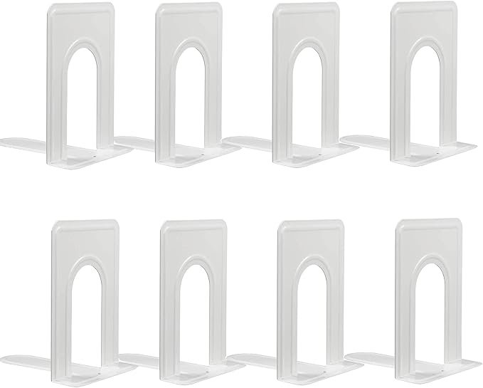 Metal Bookends for Home Office, Book Shelf Holder Home Decorative, Book Ends by Cologo