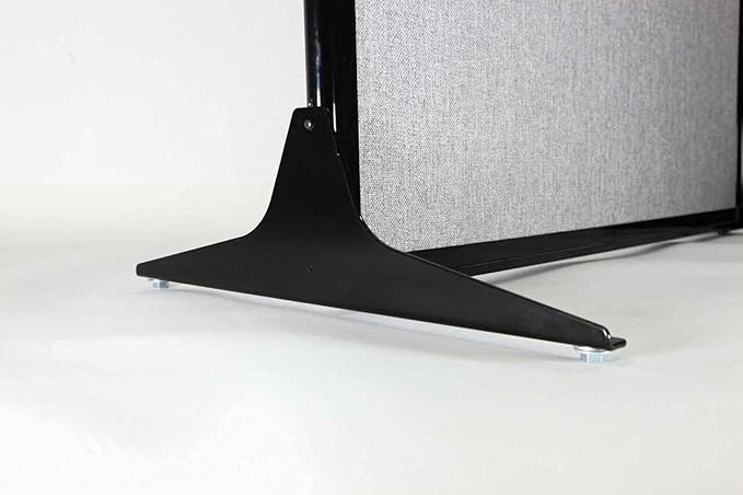 Versare Workstation Partition | Portable Wall Divider | Modern Office Cubicle | Free Standing Privacy Screen | Flexible Work Space | 66" x 70" W/Window, Papaya Fabric Panels-DeskLoop Office