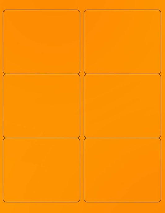 NextDayLabels - 8-1/2 x 11 Neon Color High Light Fluorescent Labels by NextDayLabels