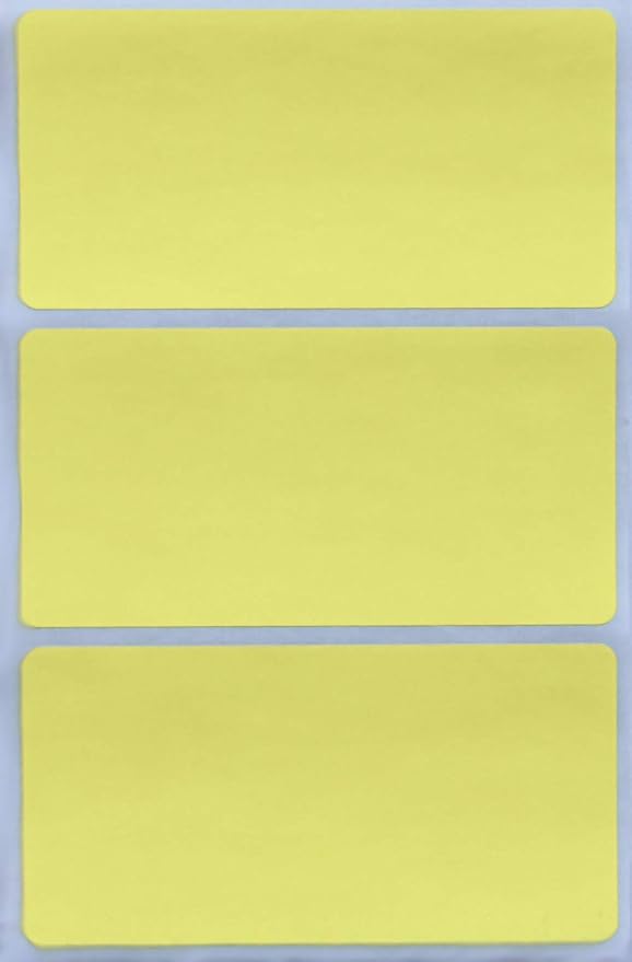 Royal Green Write Name Badge Labels in Pastel Yellow by RoyalGreen
