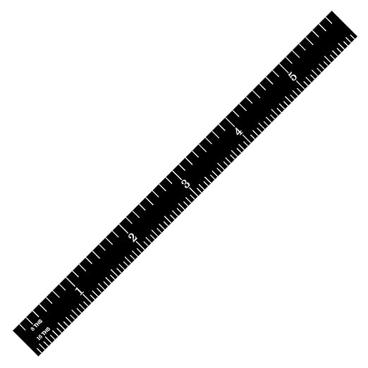 PEC Tools 6-inch Flexible Metal Ruler, High Contrast Machinist Rule, 4R - Image 3