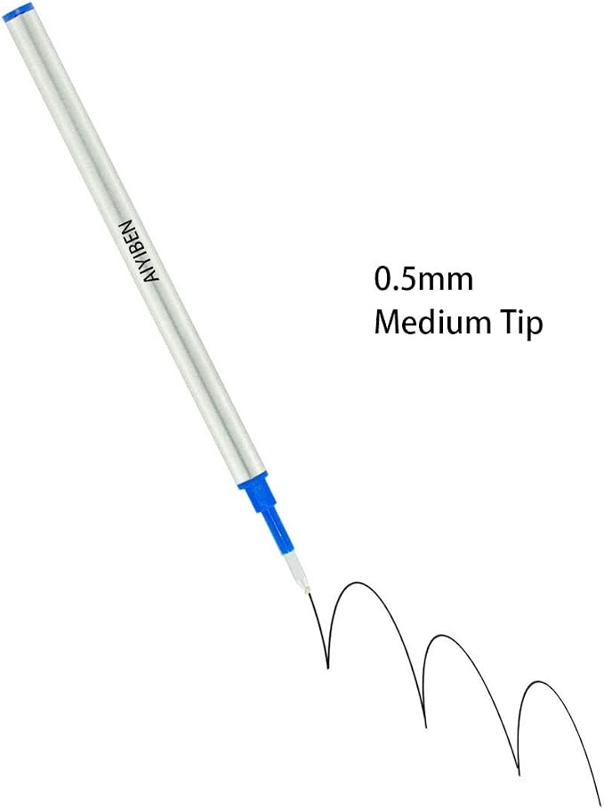 4.37 inch Rollerball Pen Refills, Roller Ball Fine Point 0.5mm - Image 4