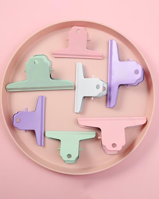 2PCS Extra Large Binder Clips Metal Bulldog Clips Large Paper Clamps Holder - Image 4