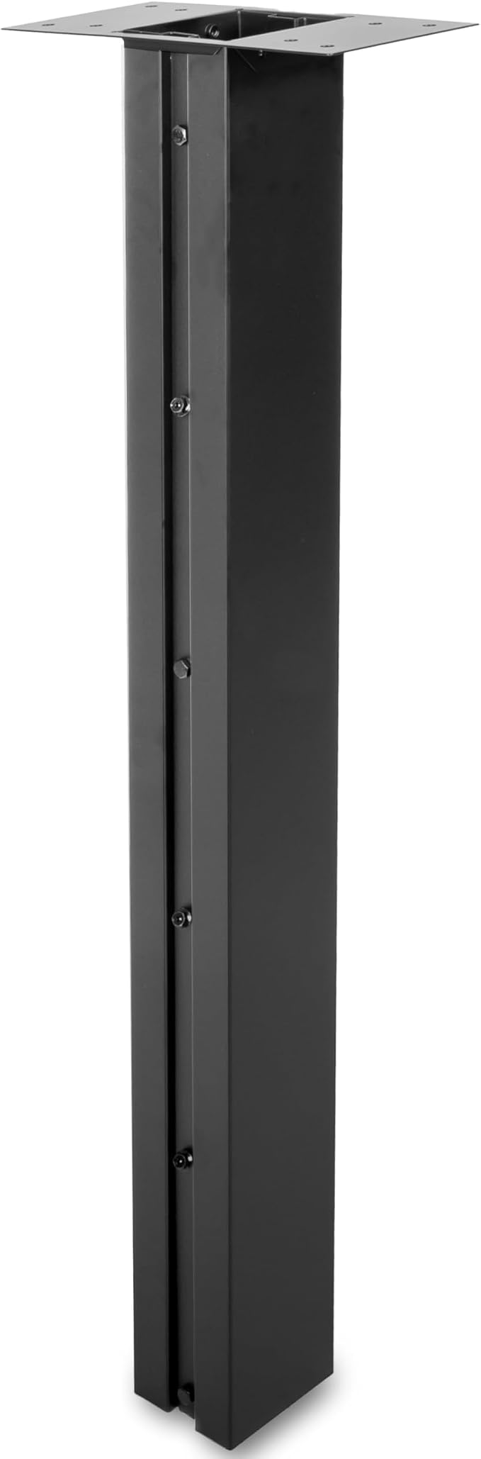 Ilyapa Black Mailbox Post for Outside, Heavy Duty Outside Mailbox by Ilyapa