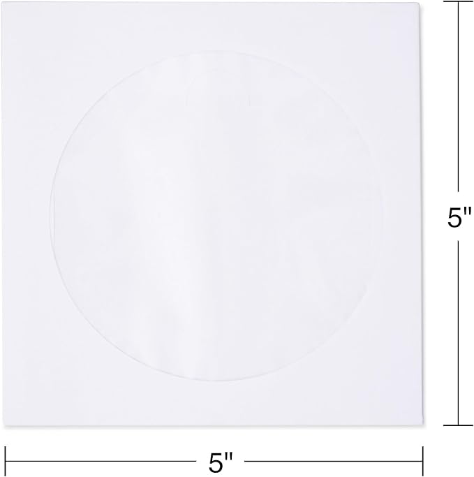 Staples 5 x 5 White Open‑End CD/DVD Envelopes, Protective Media Sleeves - Image 3