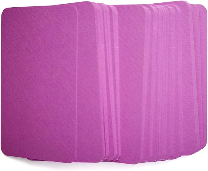 PPAPPAPPIYO 3.5x2 rounded corner index cards180gsm Thick Cardstock, Blank - Image 3