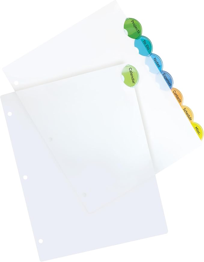 Avery Insertable Style Edge Plastic Dividers - Image 8