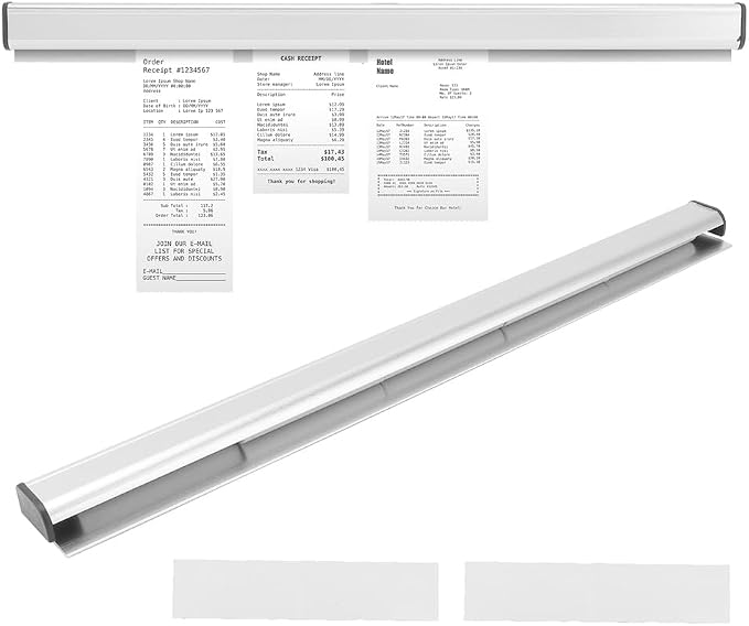 12 inch Restaurant Ticket Holder, Aluminum Ticket Rack Receipt Holder Spike by Tomotato