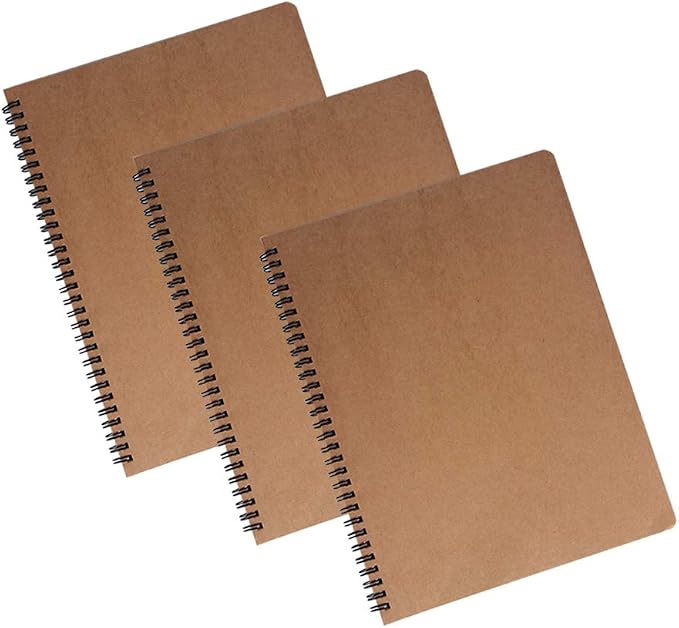 zmybcpack 3 Pack Spiral Journal Notebook Blank Sketch Notebooks - Image 2