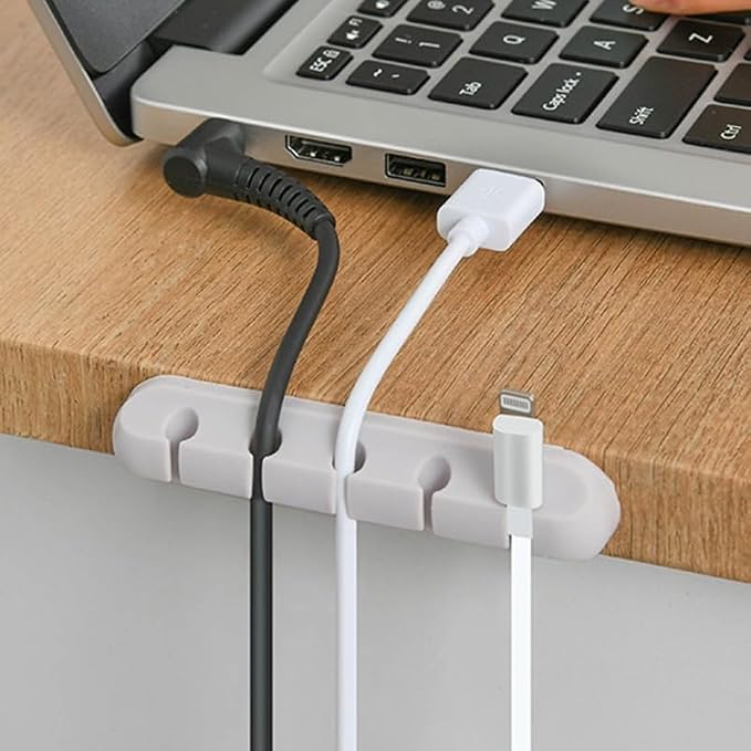 Cable Holder Clips 3-Pack, Silicone Cable Management Organizer - Image 5
