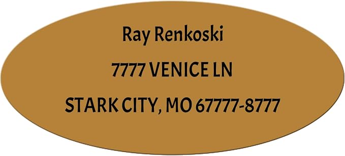 Made in USA Custom Return Address Stickers Labels Customized Mailing Label by HOOKAH+SUN