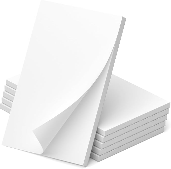 Note Pads 3x5, 6 Pack Small Notepads 3x5 Memo Pads, Small Notebooks 3x5 Scratch by Home