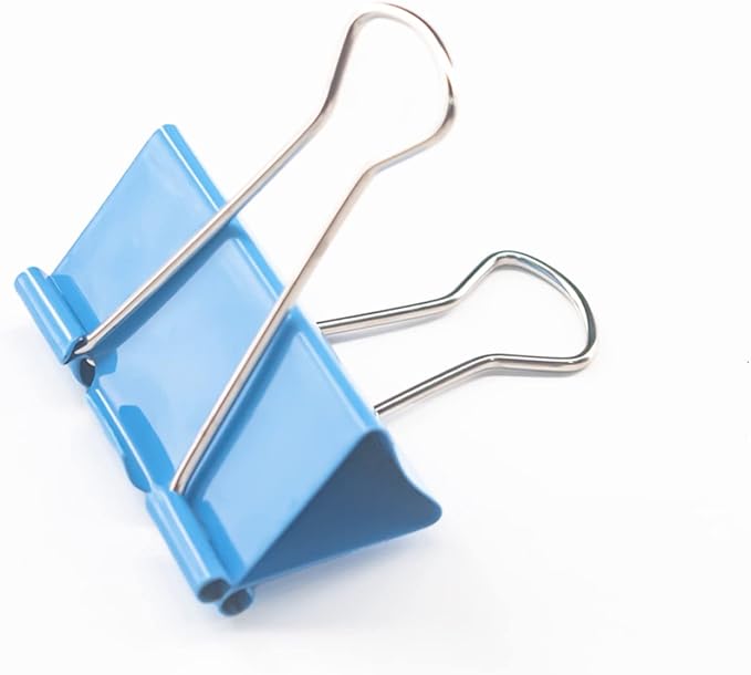 Ykimok Large Binder Clips, 1.6 inch, 24 Pack, Colored Binder Clips, Paper - Image 2