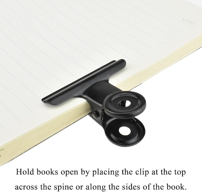 HAHIYO 2inch Black Bulldog Clips Metal File Hinge Binder Clips Clamps Save - Image 4