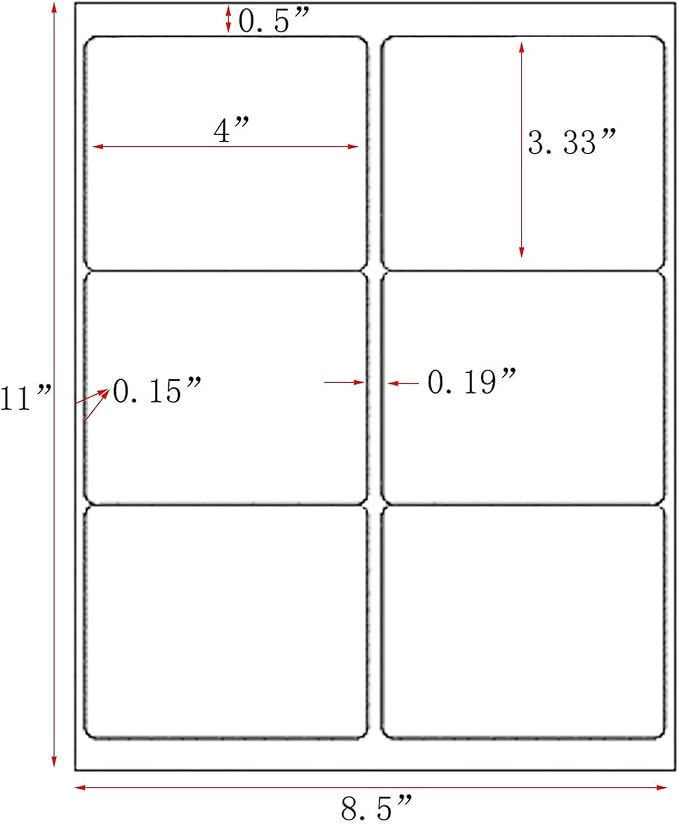 LabelMore 3 1/3 x 4 Labels - Image 2