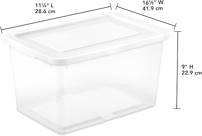 Sterilite 16 Pack Storage Box, 20 Quart Stackable Tote - Image 3
