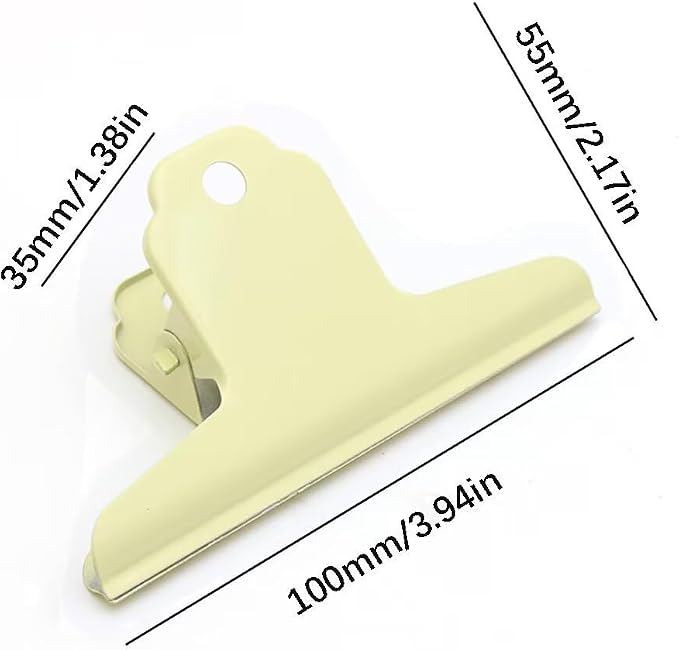 2PCS Extra Large Binder Clips Metal Bulldog Clip Large Paper Clamp Holder - Image 2
