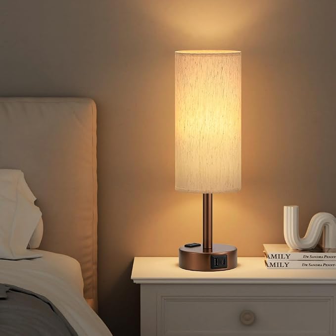 Fenmzee Brown Bedside Table Lamp - Image 6