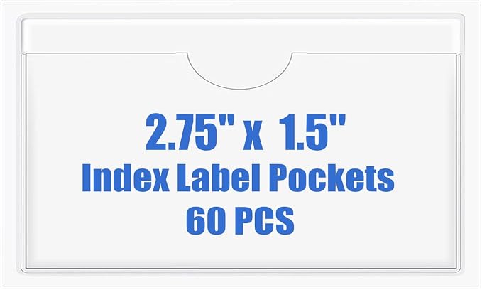 Origin-Joy 60 PCS Self Adhesive Index Card Pockets by Origin-Joy