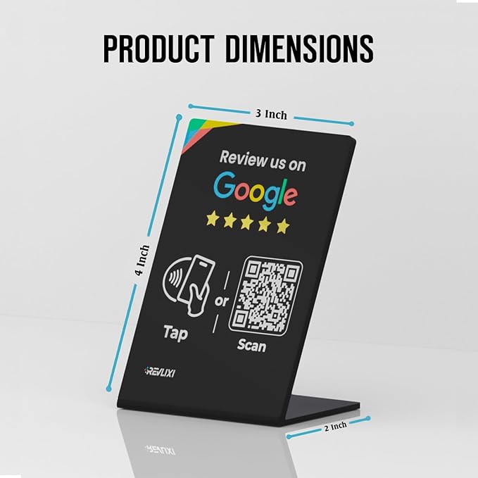 REVLIXI Google Review Stand- Boost Reviews w/Reusable Google Review Tap Card - Image 5