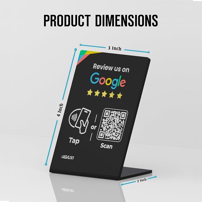 REVLIXI Google Review Stand- Boost Reviews w/Reusable Google Review Tap Card - Image 6