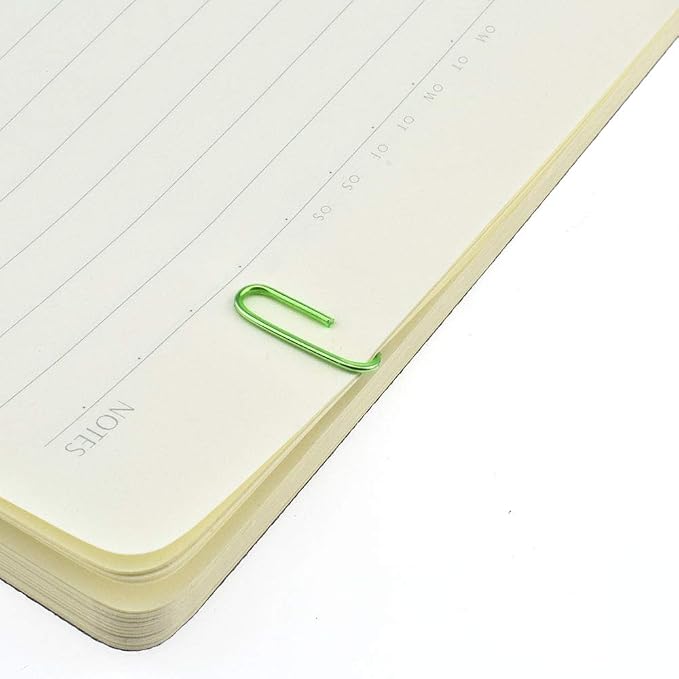 HAHIYO Paper Clips 1.1" Length Green Paperclips Bright Colors Vinyl Coated - Image 4