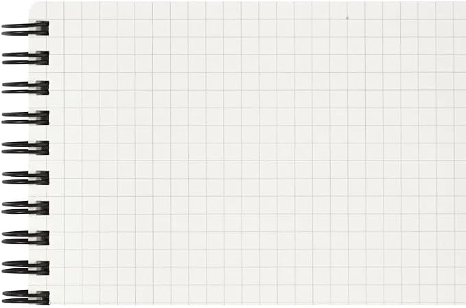 Maruman Mnemosyne Grid Notebook- Horizontal 3.94" x 7.09" Layout, 80 Sheets / - Image 5
