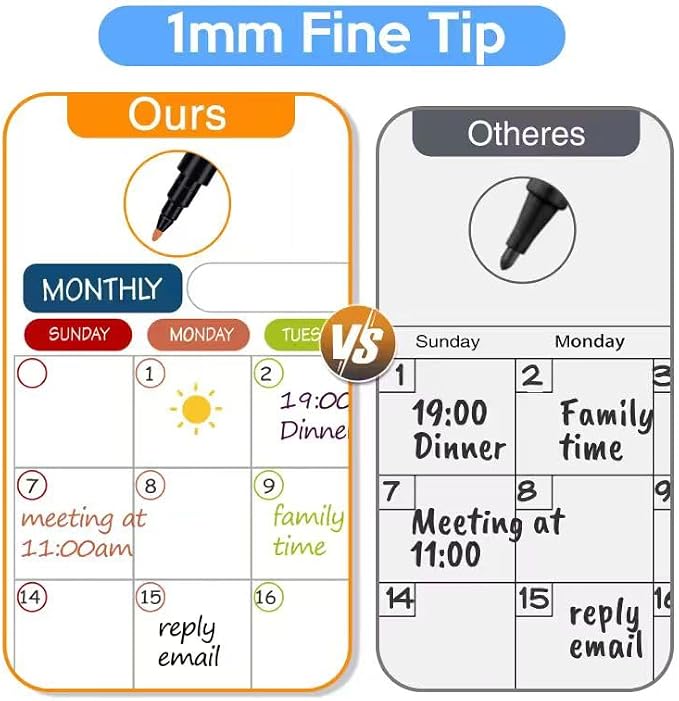 Magnetic Whiteboard Markers, Erasable Dry Erase Marker - Image 5