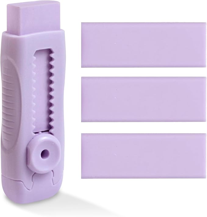 3+1 Pack Retractable Erasers – Soft Rubber Push-Pull Pencil Erasers by Unknown