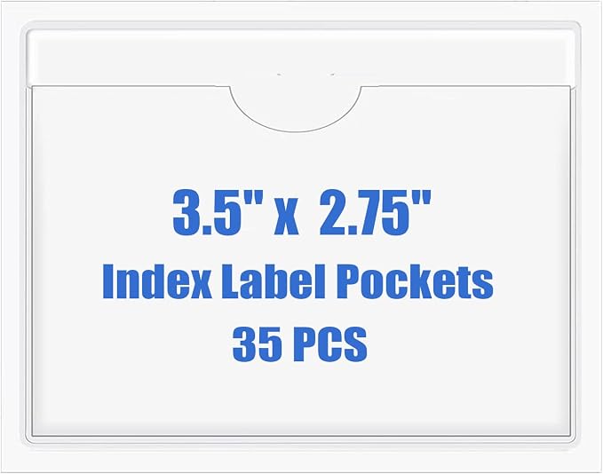 Origin-Joy 35 PCS Self Adhesive Index Card Pockets by Origin-Joy