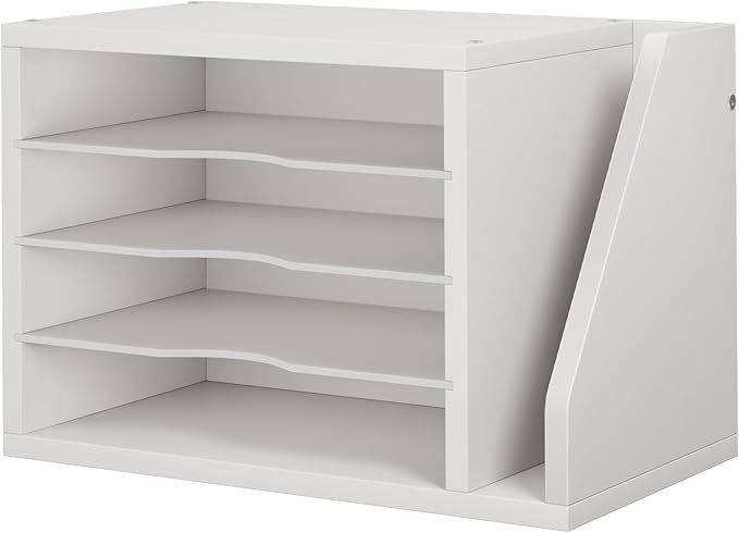 Creso hom Mail Sorter, File Organizer Desktop, Wood Desk Organizer by Cresohom