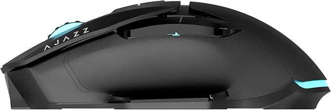 FIRSTBLOOD ONLY GAME. AJ039 2.4G Wireless/Bluetooth 5.1/ Wired Gaming Mouse, 96g Lightweight, 4800 DPI, Ergonomic LED Backlit USB Gamer Mice Computer Laptop PC, for Windows Mac Linux OS, Black-DeskLoop Office