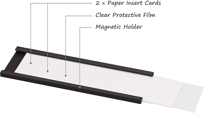 Realth C Channel Magnetic Label Holders 30 Pack 3'' x 6'' - Image 5