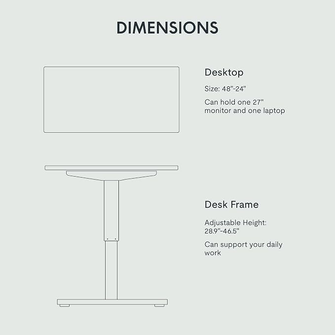FLEXISPOT EN1 One-Piece Standing Desk - Image 5