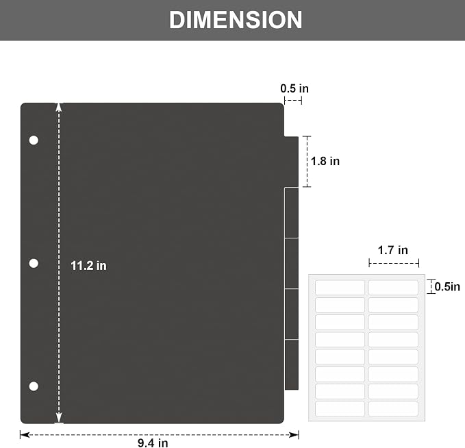 HABGP 3 Ring Binder Dividers - Image 3
