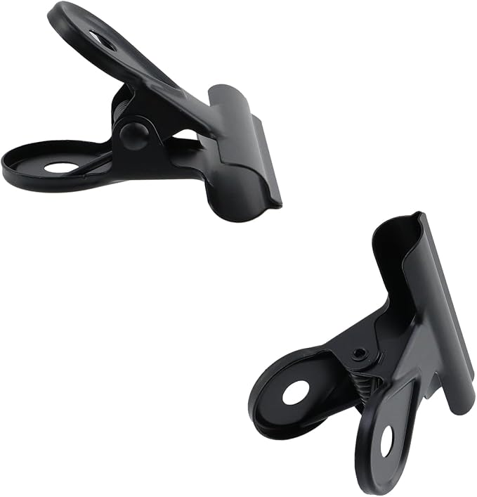 Xiaoyztan Mini Clips, 40mm Wide Metal Black Bulldog Clips Paper Clip Binder - Image 4