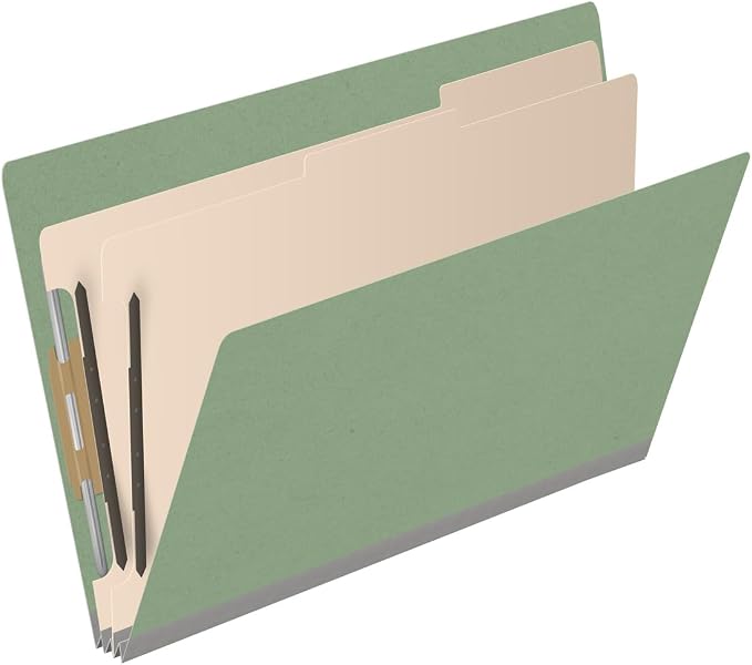 Ecom Folders End Tab Pressboard Classification Folders | Legal Size 25 Pt Stock - Image 2