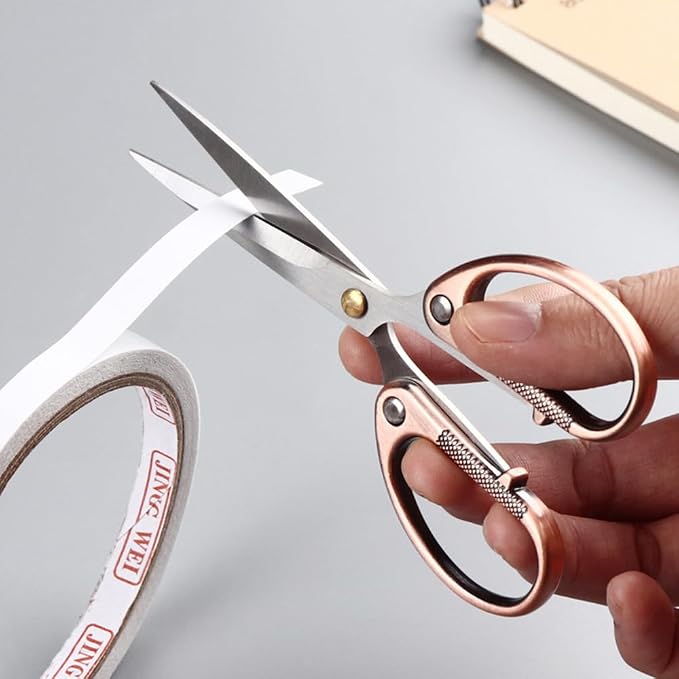 5" All Stainless Steel Office Scissors, Ultra Sharp Blade Shears, Sturdy Sharp - Image 3