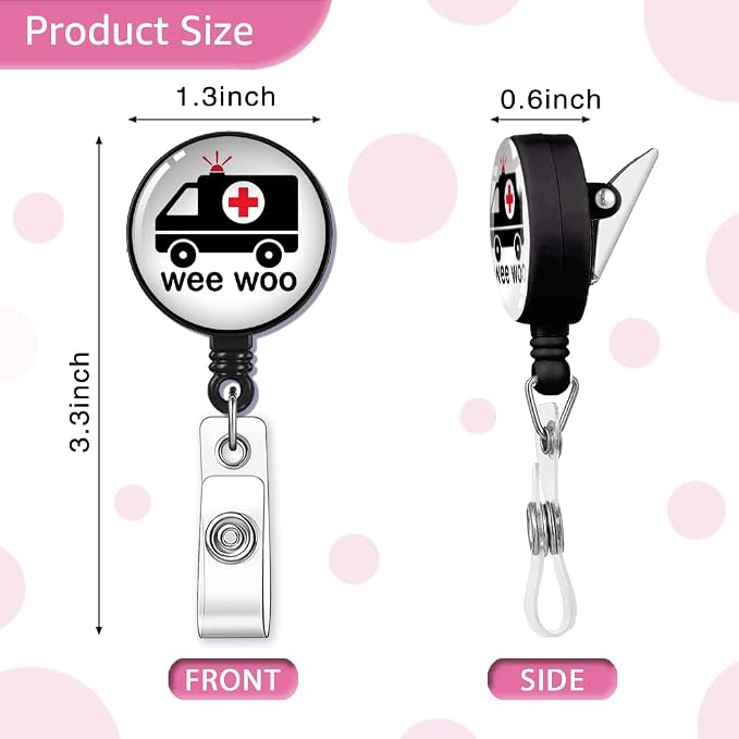 Wee Woo Badge Reel Retractable - Image 2