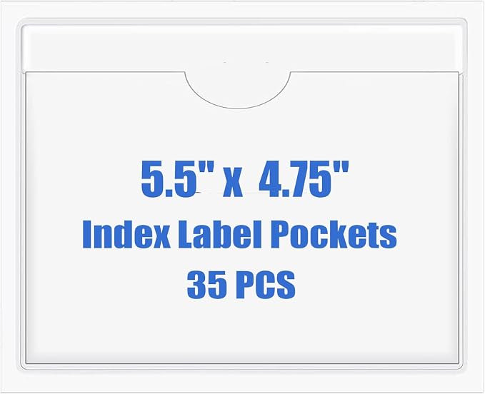 Origin-Joy 35 PCS Self Adhesive Index Card Pockets by Origin-Joy
