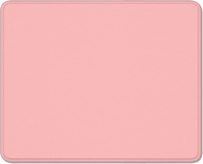 Auhoahsil Pink Mouse Pad, 12 x 10 Inch Square Mousepad, 3mm Thick Rubber Mouse by Auhoahsil