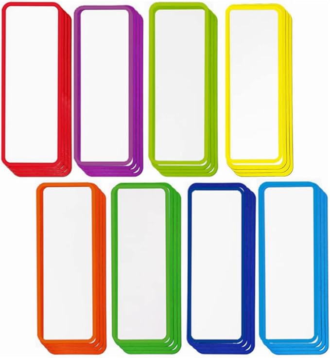 32pcs Magnetic Dry Erase Labels, Reusable Strong Magnet Magnetic Name Tags by GetALift