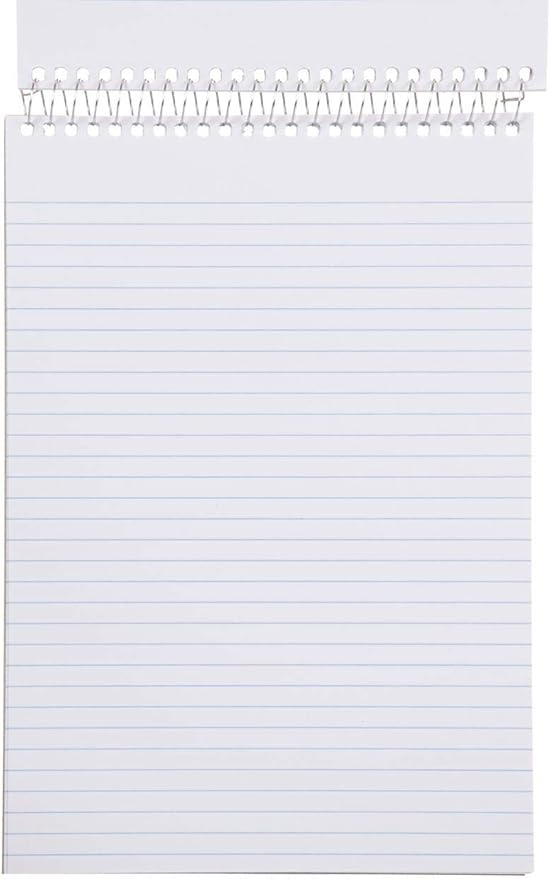 Mintra Office Steno Book - (BRIGHTS - Purp/Wht/Teal/Orange) - 6inx9in, 100 Sheets, 8 Pads/Pack, Narrow Ruled - Poly Cover, Notebook for writing notes in school, university, college, work, office-DeskLoop Office