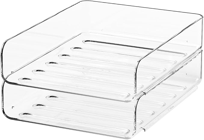 FANXIYQ 2-Tier Acrylic Paper Tray Organizer by Unknown