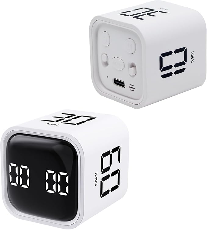 Productivity Timer Flip Gravity Sensor Cube Timer Countdown & Countup, Mute & by LUCKYTIME
