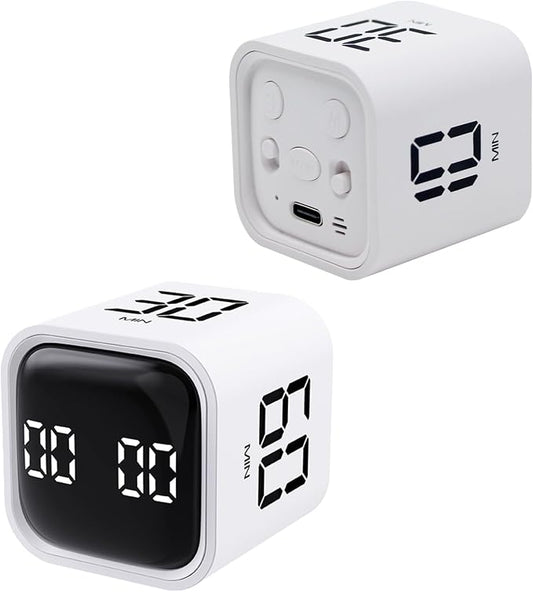 Productivity Timer Flip Gravity Sensor Cube Timer Countdown & Countup, Mute & by LUCKYTIME