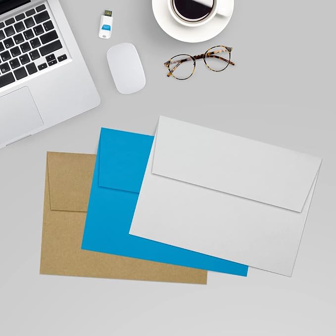 LUXPaper A7 Invitation Envelopes | Peel & Press | 5 1/4" x 7 1/4" | Gray | - Image 9