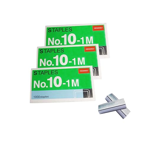 3000pcs No.10 Staples, for Max HD-10D, Bostitch Mini, Old TOT, and Other Mini by HeGangLy