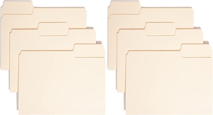 Smead SuperTab Heavyweight File Folder, Oversized 1/3-Cut Tab, Letter Size by SMEAD